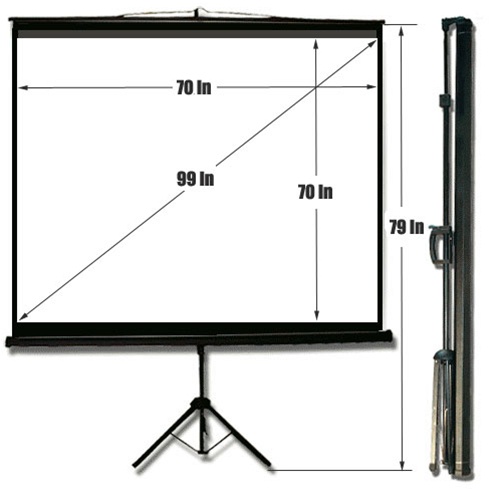 Tripod Projection Screen