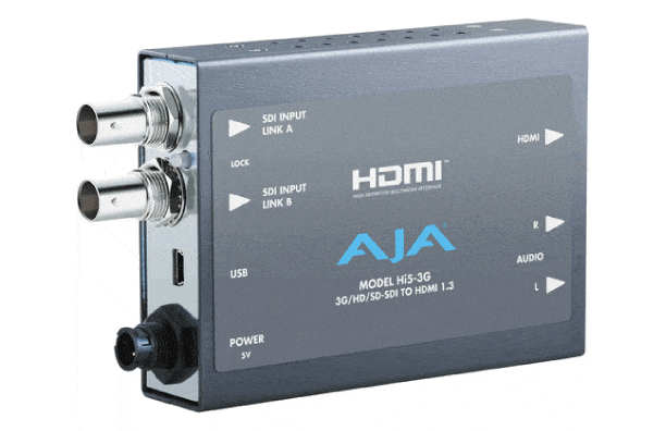 AJA Hi5-3G 3G-SDI, Dual or Single Link Converter Rentals - Rentex