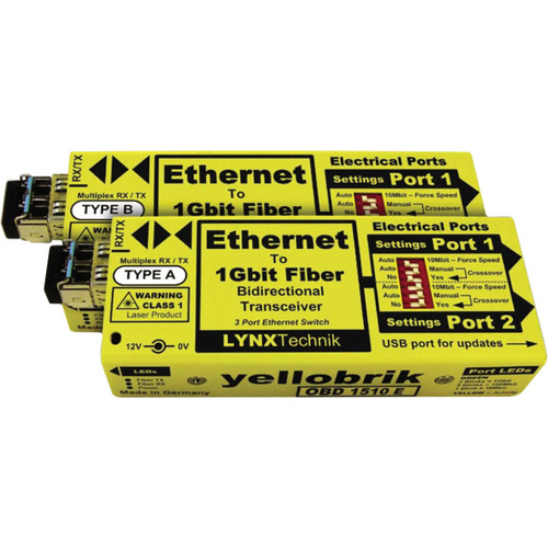 Lynx Technik AG Yellowbrick Ethernet to Fiber for rent