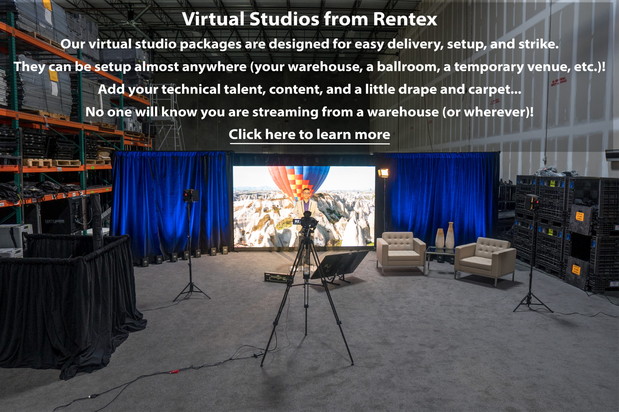Virtual Studio Packages for Rent from Rentex