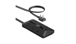 Anker Power Strip with 300J Surge Protector, 10ft Outlet Extender, 20W, 6AC